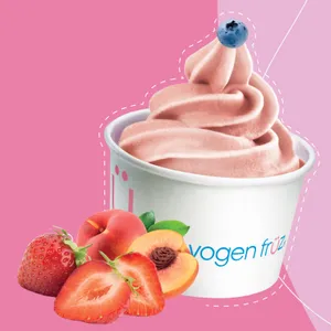 HELADO DEL MES FRUTILLA + DURAZNO