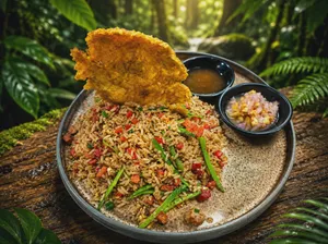 Arroz chaufa amazónico