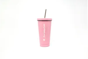 Vaso Sizzle Metal Rosado