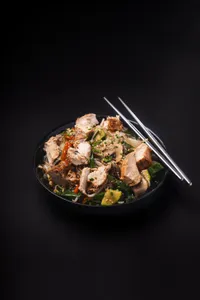 Japchae pollo