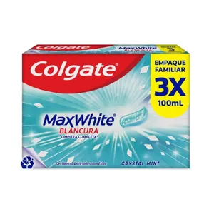 3 GEL DENTAL COLGATE MAX WHITE COMPLETE CLEAN 100ML ECONOPACK