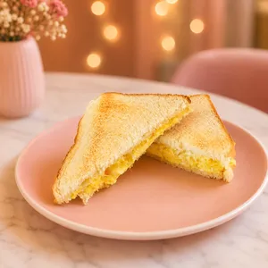 Sándwich de huevo con queso