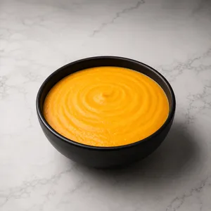 Crema de zapallo, zanahorias y jengibre