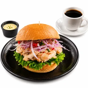 Pan con Pavo + café