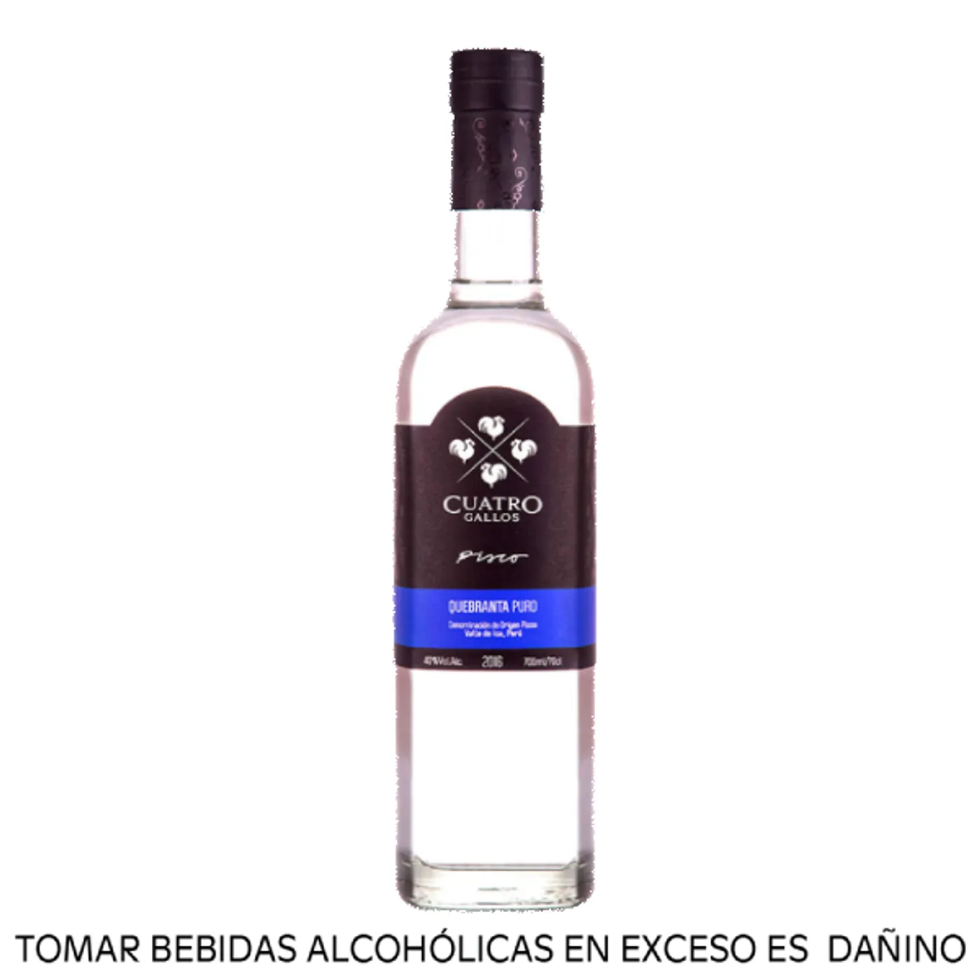 Pisco Quebranta 4 Gallos 700 ml