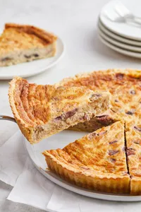 Quiche de higo, prosciutto y queso de cabra