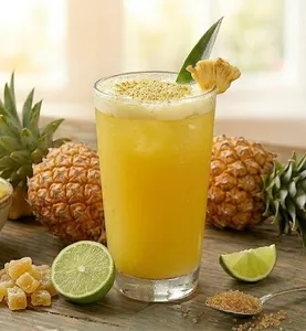 VASO PIÑA EN AGUA