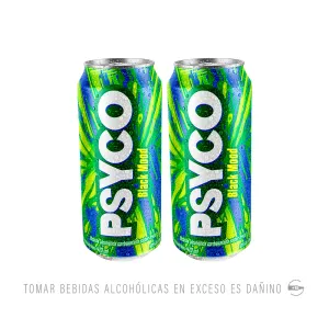 Pack (2 Rtd Psyco Black Mood x 473 Ml)
