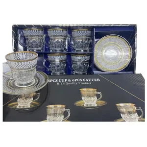 Tazas y platos para cafe vidrio