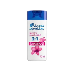 Shampoo H&S 2 En 1 Suave Y Manejable X 90 Ml