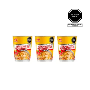 Pack (3 Sopa Sabor Gallina Con Fideos Ajinomen x 51 Gr)
