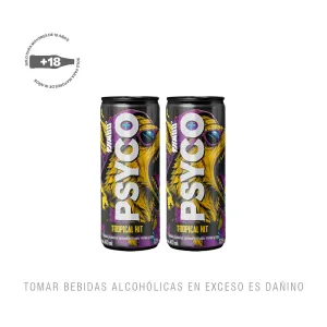 Pack (2 Rtd Psyco Tropical Hit x 473 Ml)