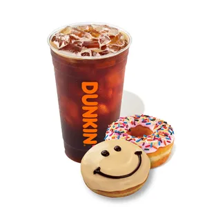 Iced Coffee L + 2 Donuts