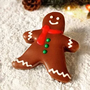 Muñeco de jengibre sabor chocolate cobertura personal