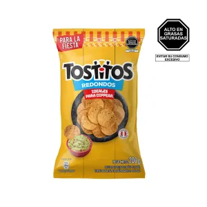 Nachos Tostitos Redondos Sal x 200 g