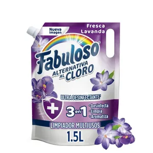 LIMPIADOR FABULOSO ALTERNATIVA AL CLORO LAVANDA 1500ML DOYPACK