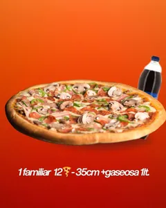 1 Pizza Familiar +Gaseosa 1lt