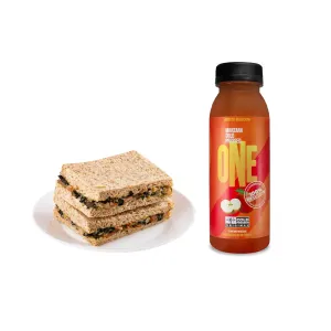 Pack (1 Triple integral de pollo, espinaca y tocino + 1 Jugo One Cold Pressed Manzana 250ml)