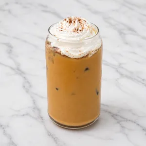 Caramel cinnamon iced latte