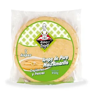 Arepas de la troja amarilla x 450 grs 5 unds