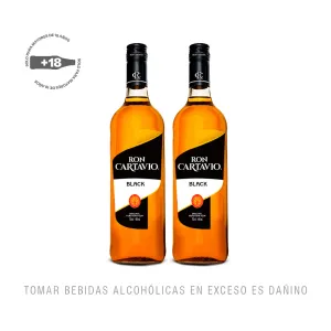 Pack 2 Ron Cartavio Añejo Black 750ml