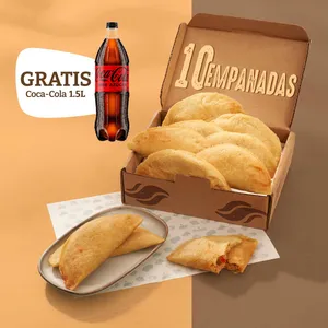 PACK 10 EMPANADAS + COCA-COLA GRATIS