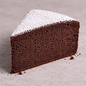 Trozo de queque chocolate