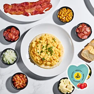 Arma huevos revueltos