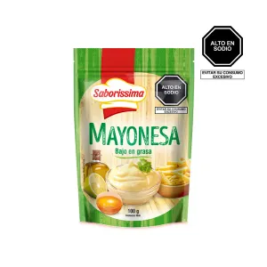 Mayonesa Saborissima Baja En grasa 100 gr