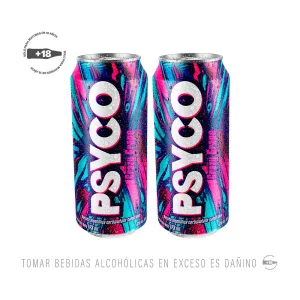 Pack (2 Rtd Psyco Crazy Grape x 473 Ml)