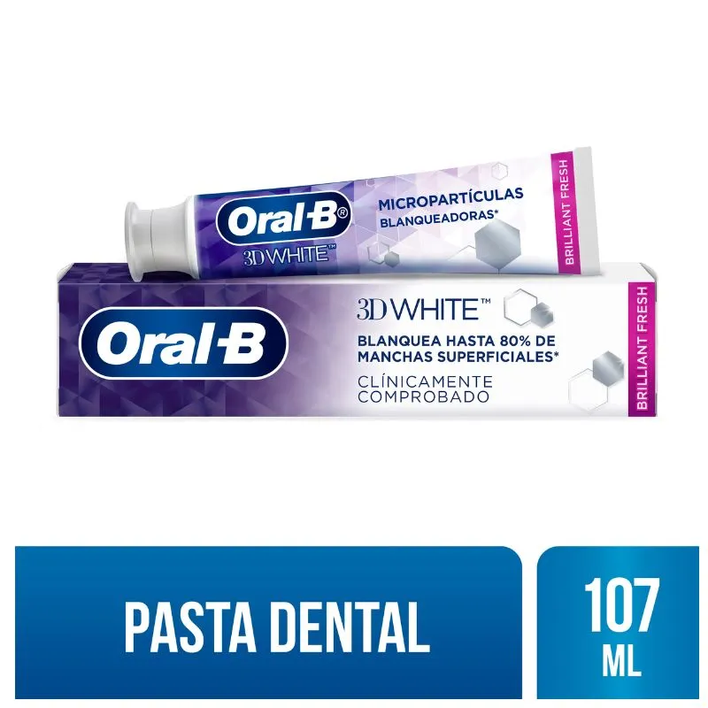 Crema dental oral b 3d white x 107 ml