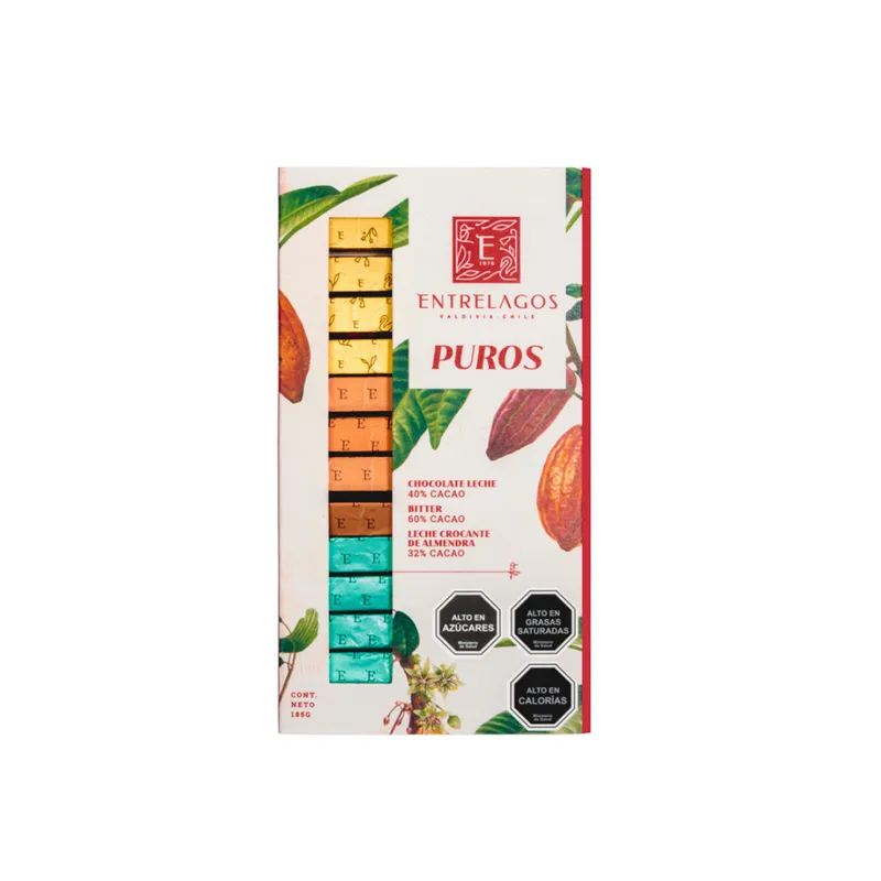 578 - PUROS con mix chocolates 185 gr.