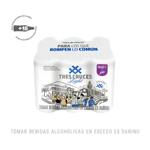 Cerveza Tres Cruces Light Sixpack Lata X 473 Ml