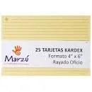 TARJETA KARDEX 4 X 6 MARZU