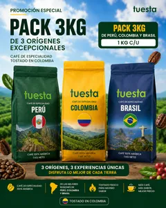 Pack ESPECIAL 3kg de Brasil, Colombia + Perú