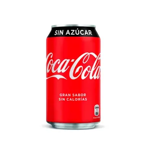 Gaseosa coca cola sin azucar x 269 ml lata