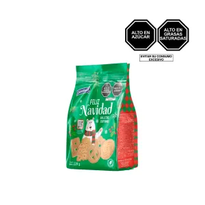 Galleta Colombina Feliz Navidad Bolsa X 220 Gr
