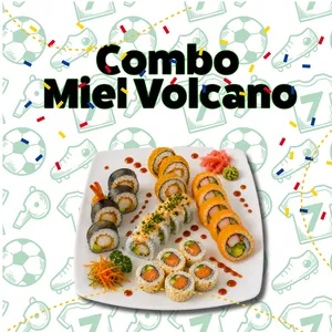 COMBO MIEL VOLCANO ROLL 30 bocados