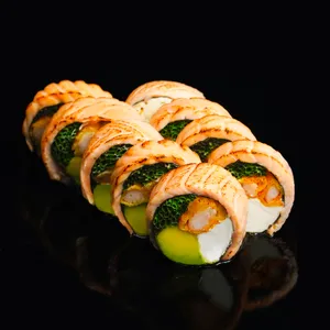 Sake ebi tataki (9 unidades)