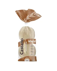 Pan Pita Integral 300gr Castaño Pan Pita Integral 300gr Castaño