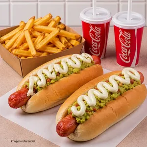 2 ITALIANOS + PAPAS FRITAS + 2 BEBIDAS CHICAS