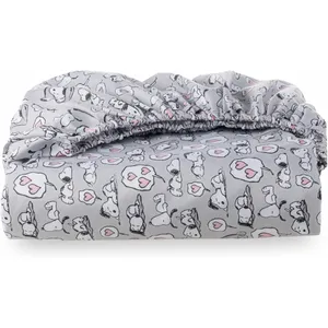 SABANA SNOOPY PLOMO 2 PLAZAS