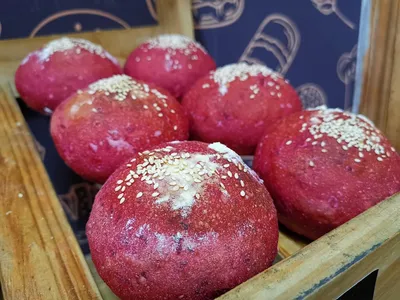 Pan vegano betarraga