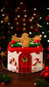 Torta cuadrada de navidad