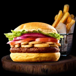 Arizona Vegan Burger + Papas