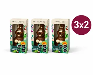 P927 - Pack 3x2 Conejo Sonriente 32% cacao 120 Gr.