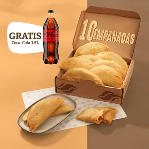 PACK 10 EMPANADAS + COCA-COLA GRATIS
