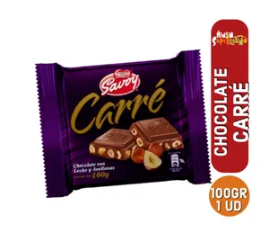 Chocolate Carré Avellanas Savoy (100 g)