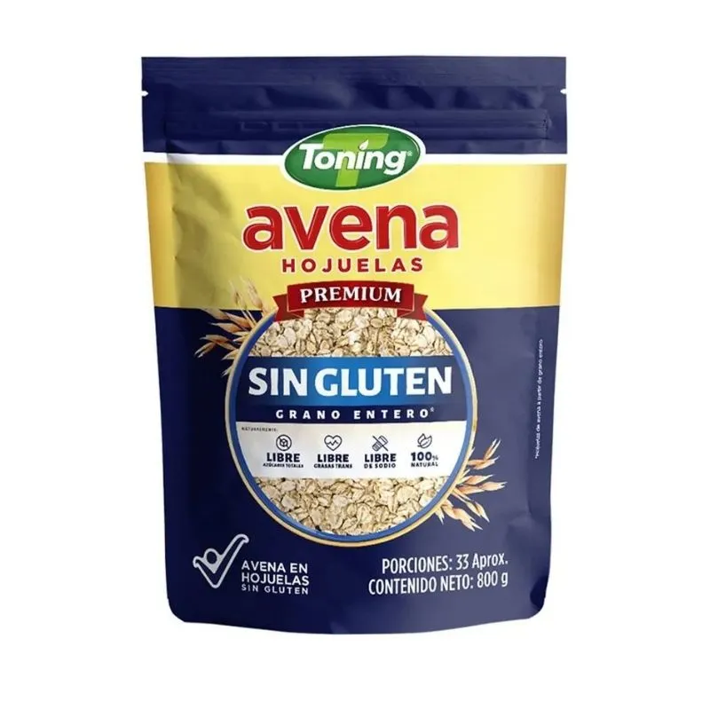 Avena toning en hojuelas sin gluten x 800 grs