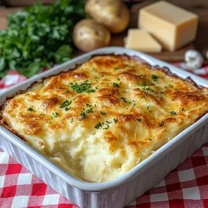 Puré de Papa Gratinado  (10 Porciones)